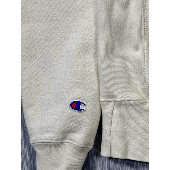 Champion Reverse Weave Crewneck Pullover Ivory Vintage 90's SZ: Small - Picture 4 of 9